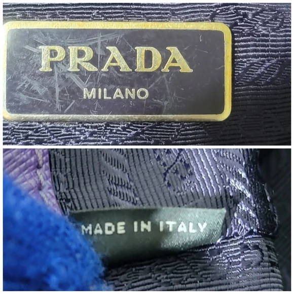 Prada Saffiano Leather Small Galleria Double Zip Tote Satchel Bag Purple - Picture 4 of 15